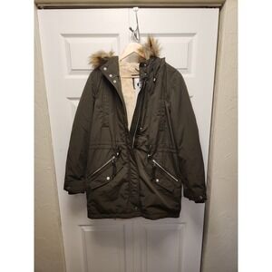 ROYAL MATRIX Women's Winter Coats Fleece Lined Parka Jacket Hooded Long Size 10